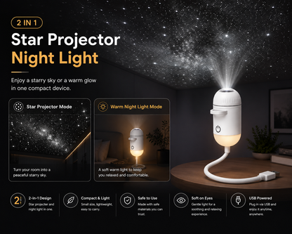 LUXERN™ NOVA — Dual-Function Galaxy Projector