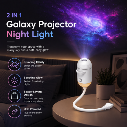 LUXERN™ NOVA — Dual-Function Galaxy Projector